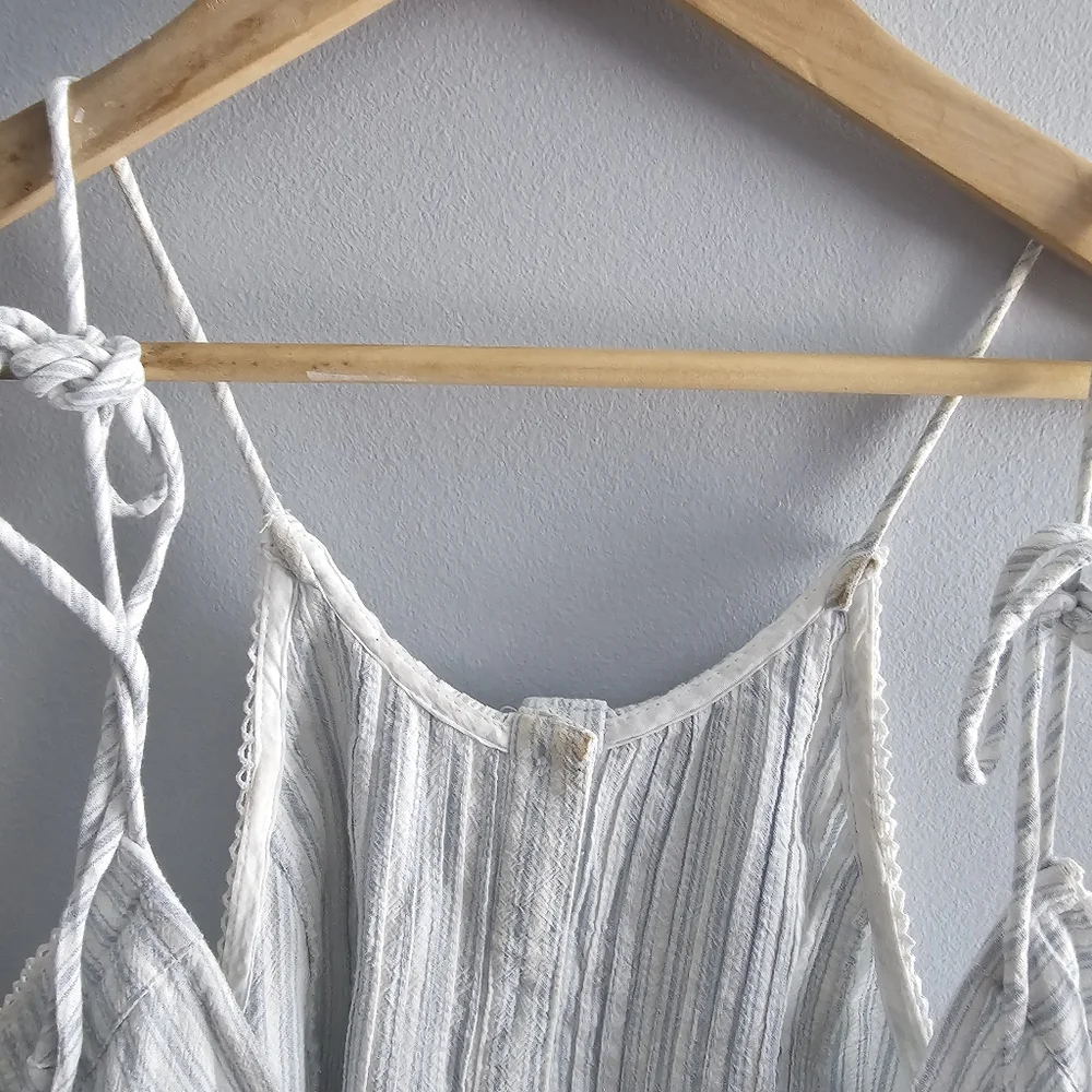 Free People NWOT Desert Days Stripe Mini Dress L
